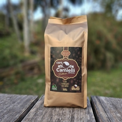 Kit 6 unidades - Café Torr. em Grãos Cereja Natural Intenso Carnielli 500g